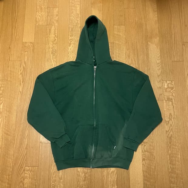 [L] 00s 빈티지 러셀 후드집업 켈리 그린