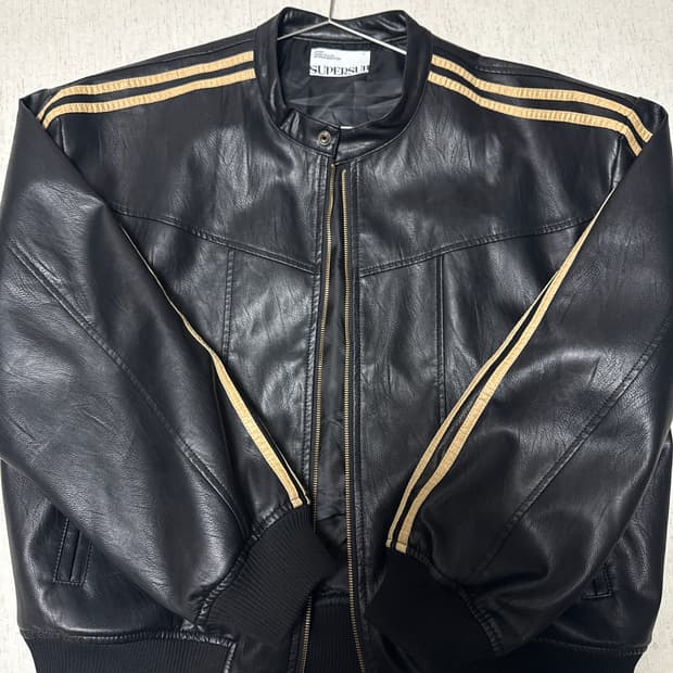 슈퍼서브 레더 점퍼 L