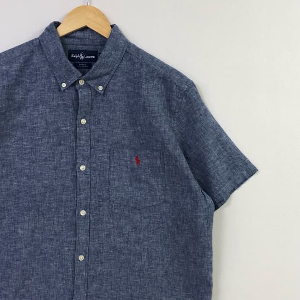 105 폴로 샴브레이 데님 셔츠