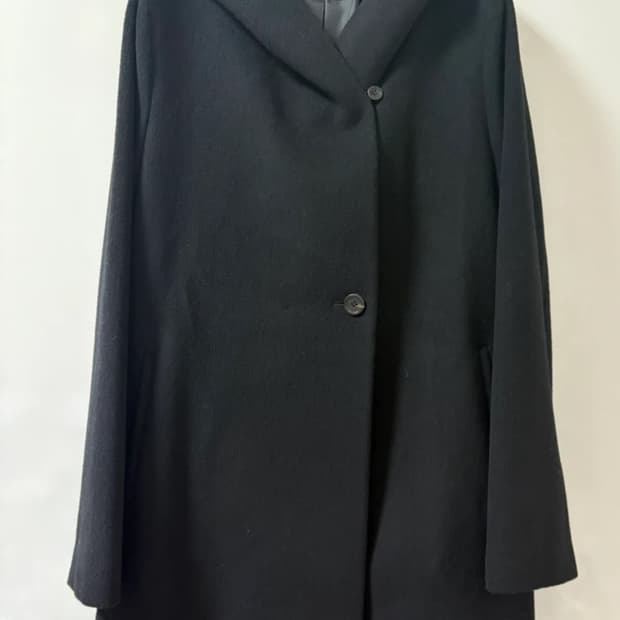 시스템 후드 울 코트   새상품