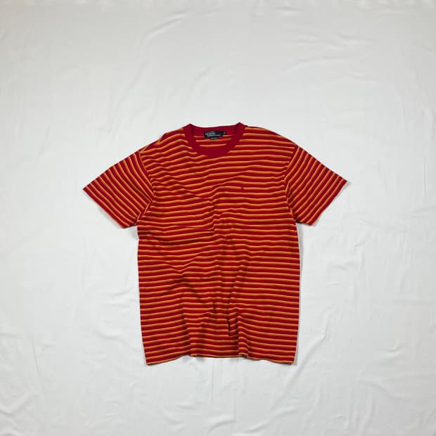 90’s 폴로랄프로렌 포니 로고 스트라이프 반팔티