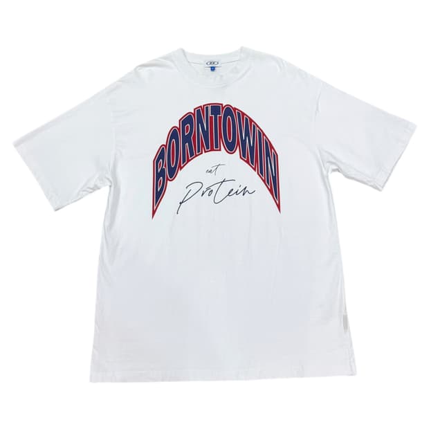 본투윈 화이트 프린팅 반팔티 1