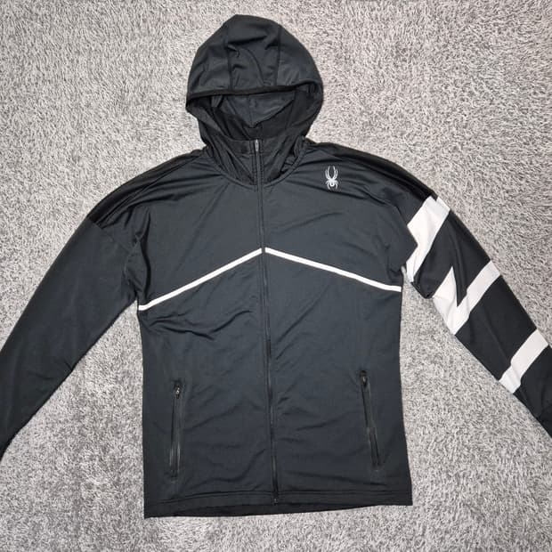 스파이더 남성 기능성 냉감 후드 집업 105(XL)