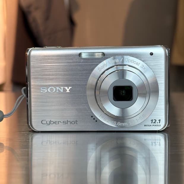 소니 사이버샷 dsc-w190 실버 빈티지디카