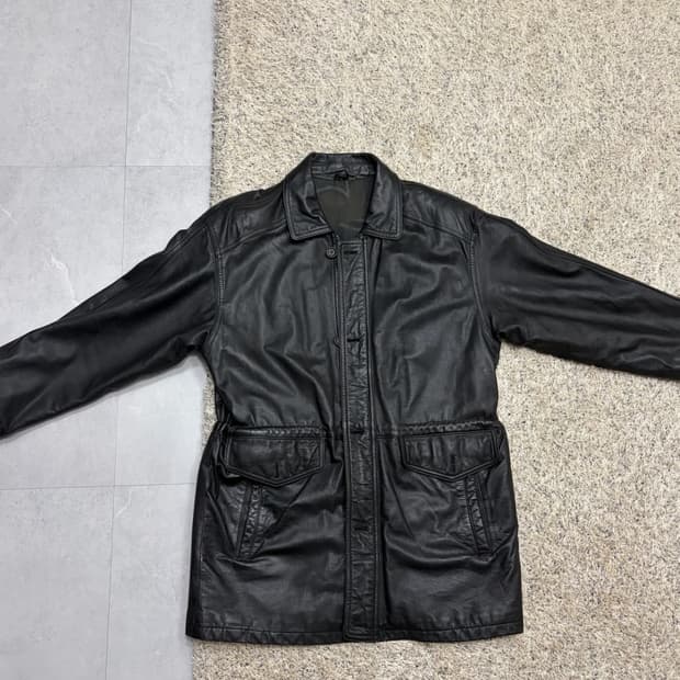 빈티지 레더 코트 L