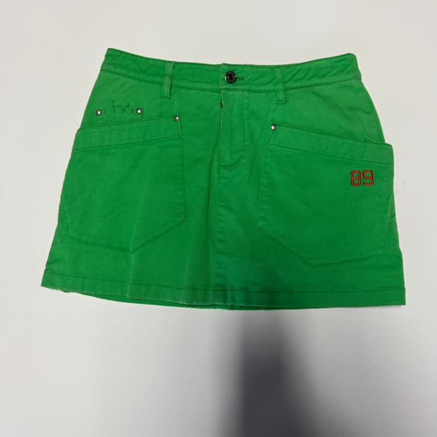 여성 파리게이츠 골프 스판 혼방 코튼 스커트 치마 바지 0