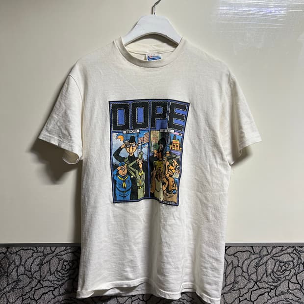1985 Dope 프릭브라더스 코믹 티셔츠