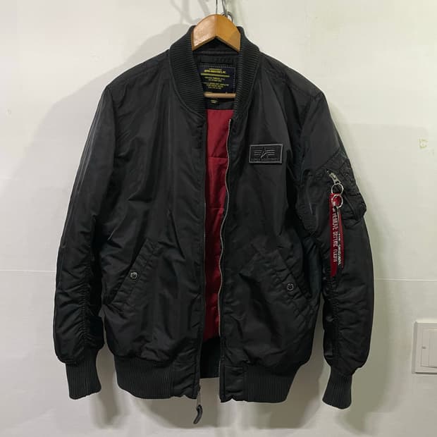 알파인더스트리 MA-1 블루종 봄버 자켓 넉넉 100 사이즈