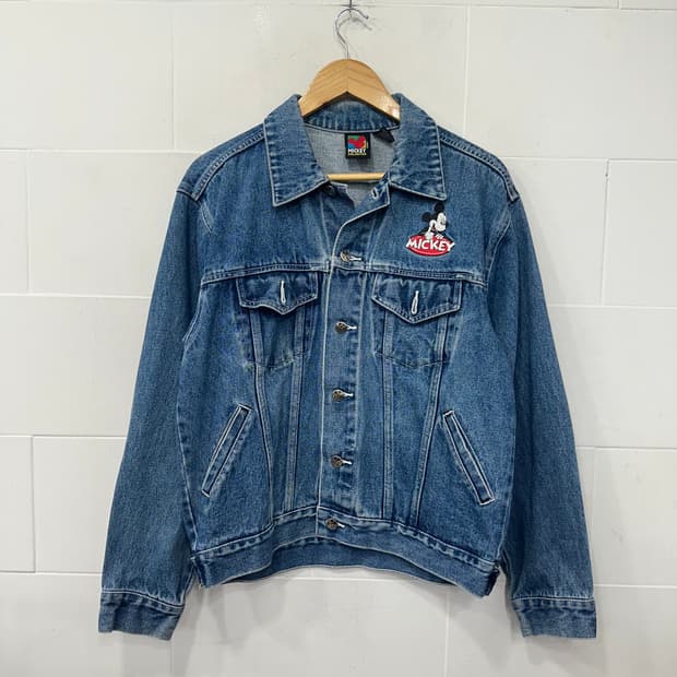 90's 언리미티드 미키마우스 트러커자켓