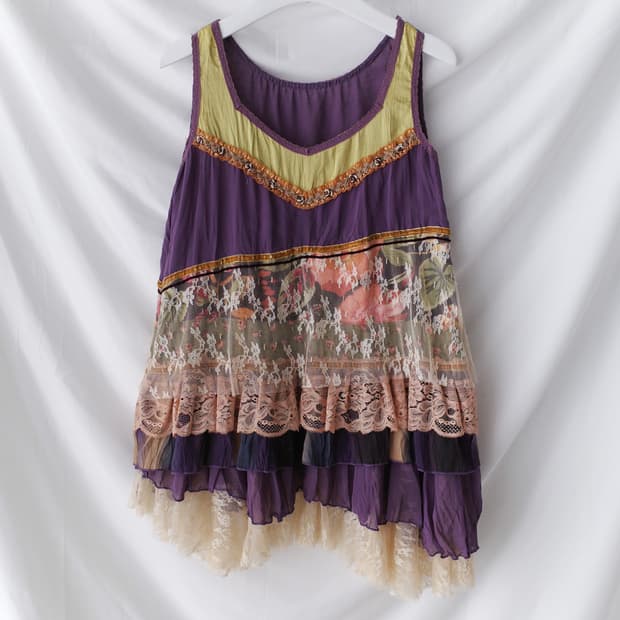 lace flower cancan sleeveless