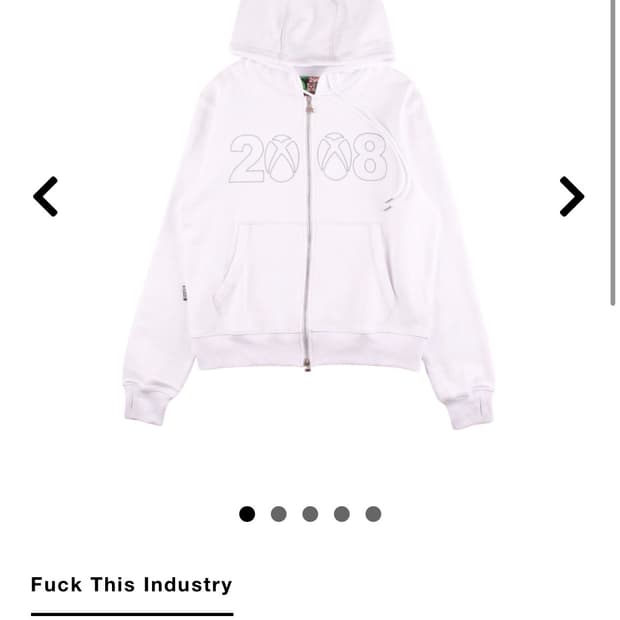 <교환> fuckthisindustry 후드집업 XL 