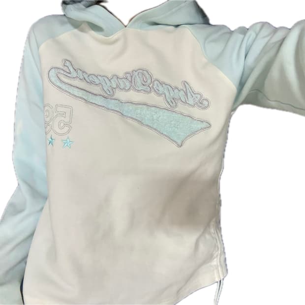 휘귀 색감) 셔링 나그랑 후드티 슬리브리스 빈티지 