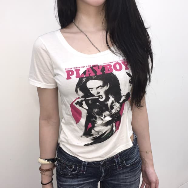 Hysteric Glamour x Playboy 콜라보 반팔