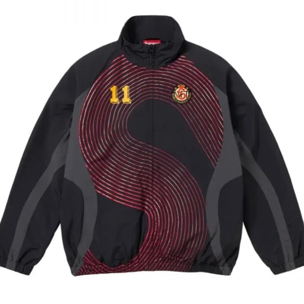 슈프림 S 로고 트랙 자켓 블랙 - 24FW