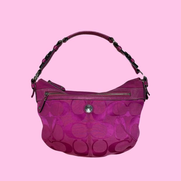 Coach 코치 가방 숄더백 hot pink 코치빈티지