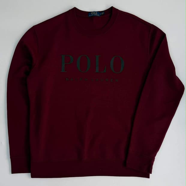 [M] 폴로 랄프로렌 빅로고 버건디 스웻 셔츠 맨투맨