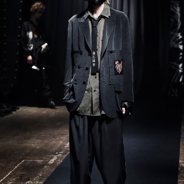 요지야마모토 21aw 자수 패치 자켓