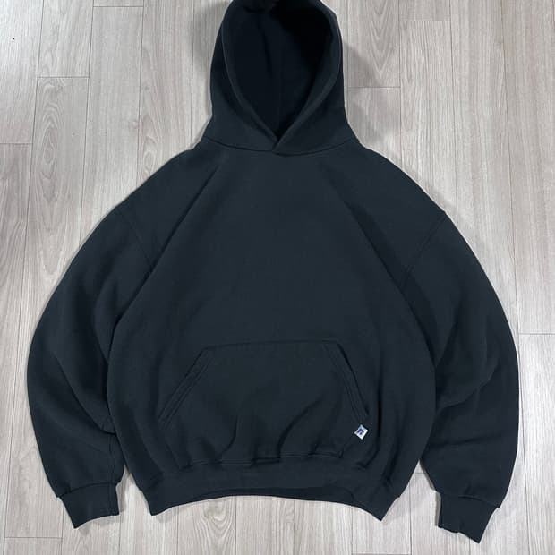 러셀 후드티 블랙 XL