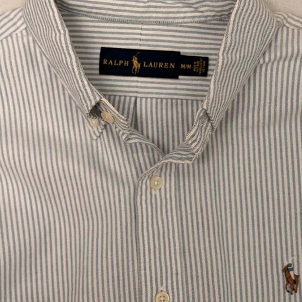 폴로 랄프로렌 스트라이프셔츠 클래식핏 M(105정도 거의새상품)