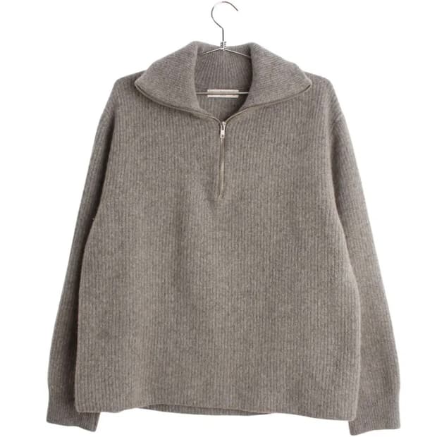 벨리에 울 하프집업 니트