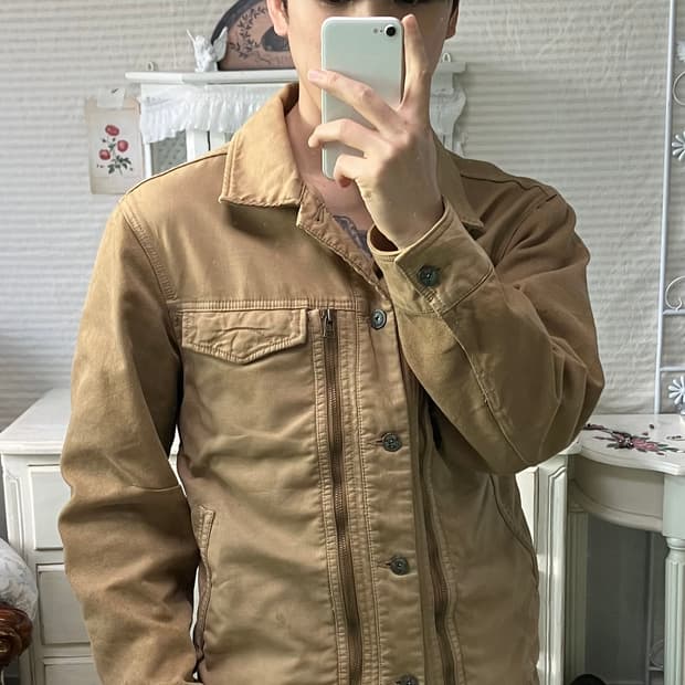 빈티지 브라운 마리스 버튼 자켓 블루종 928 y2k 스트릿 갸루 펑키 