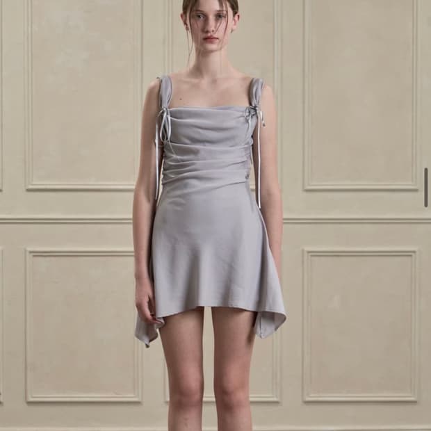 (텍o) 페인오어플레져 듀 카울 드레스 원피스 그레이