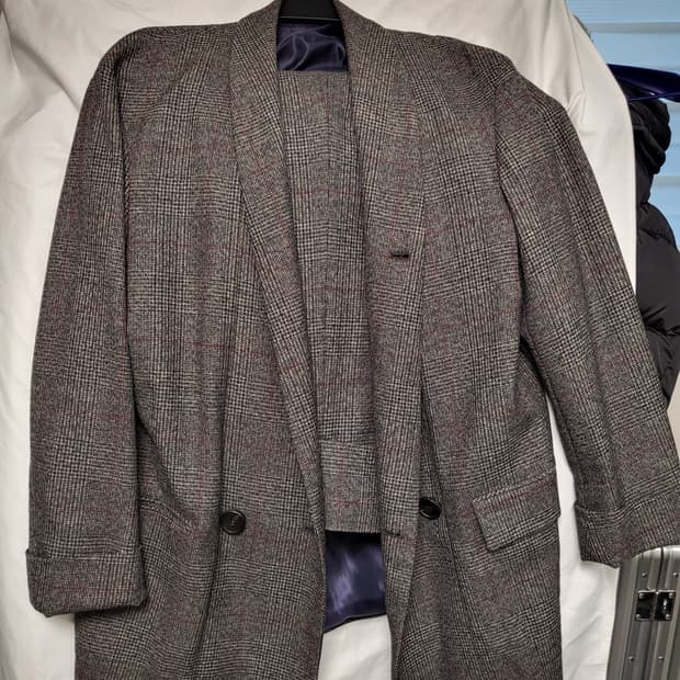 우영미 체크 셋업(상의 48/ 하의 46)