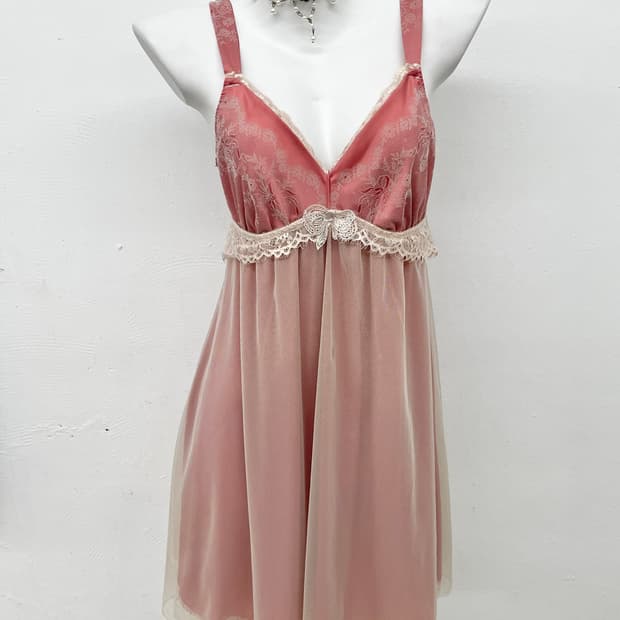 비너스 시어 레이스 슬립