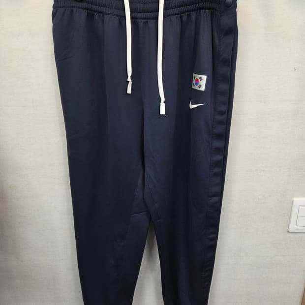 나이키 농구 국대 태극기패치 사이드버튼 조거팬츠 xl