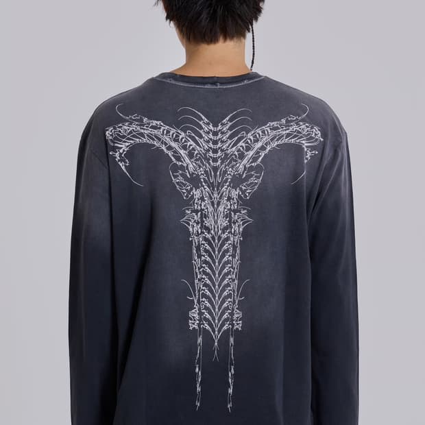 Jaded london Opaque Navy LS Top
