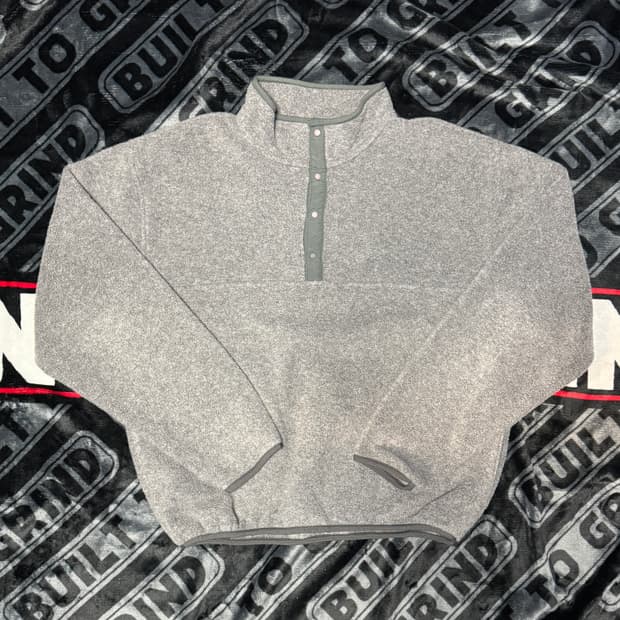 엘엘빈 스냅 티 플리스 풀오버 그레이