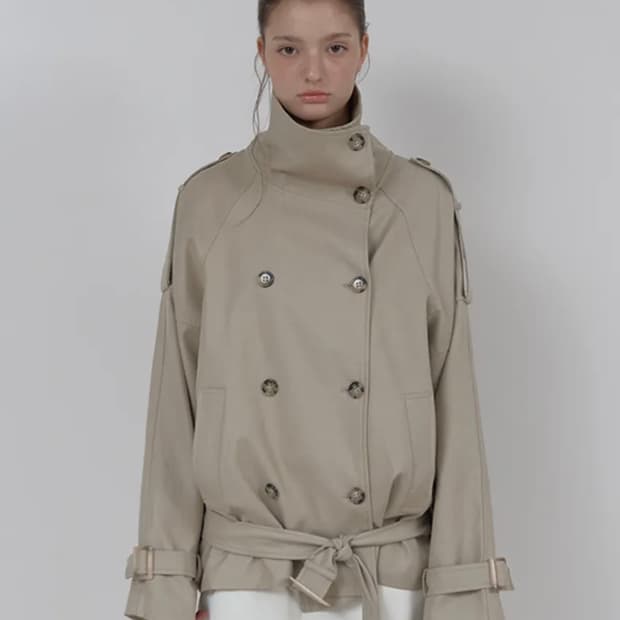 아수라 트렌치 자켓 베이지 새상품