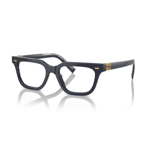미우미우 로고 템플 스퀘어 안경