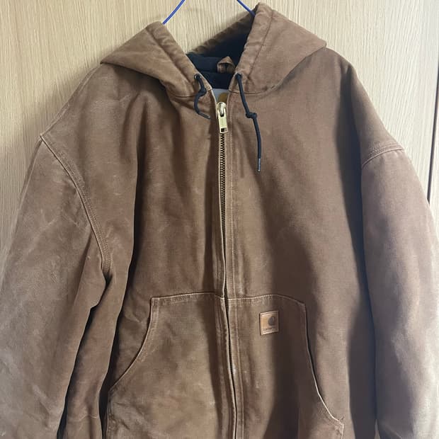 칼하트 J130 덕 액티브 자켓 (2XL, 브라운)
