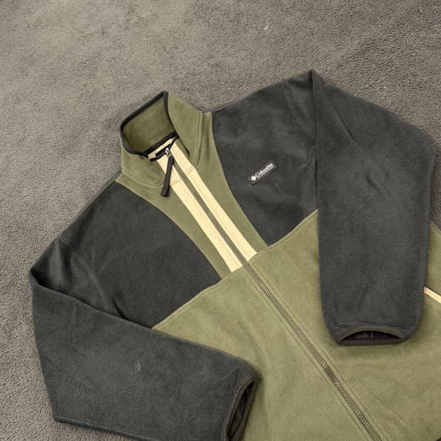 [정품/XL] 컬럼비아 배색 플리스 자켓