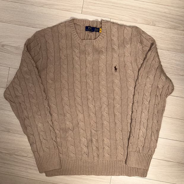 폴로 Polo 랄프 로렌 케이블 니트 스웨터 XL