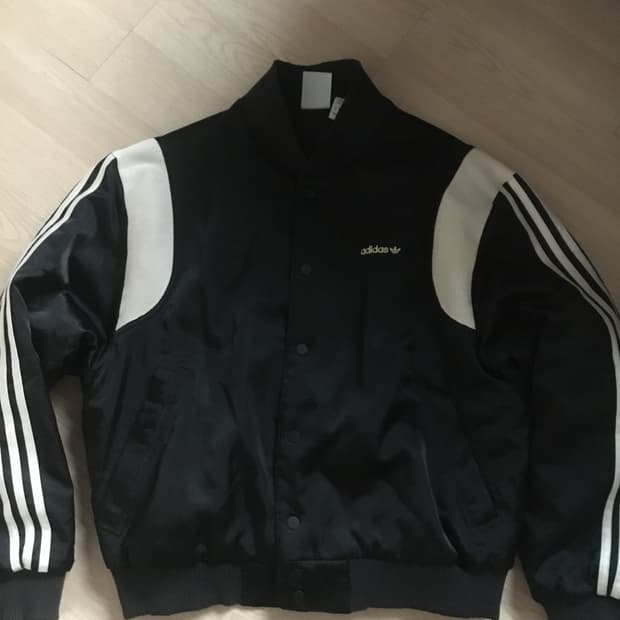 아디다스 새틴 바시티자켓M