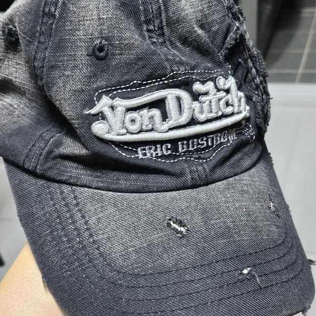 본더치 y2k 핀터깔 데미지 볼캡