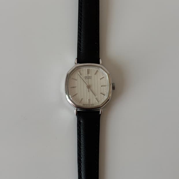 1980s Silver Octagon Ladies Quartz