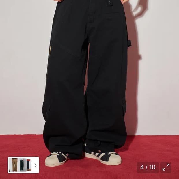 루저스클럽 카고 와이드팬츠 S