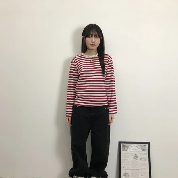 Agnes b Paris Striped Long Sleeve