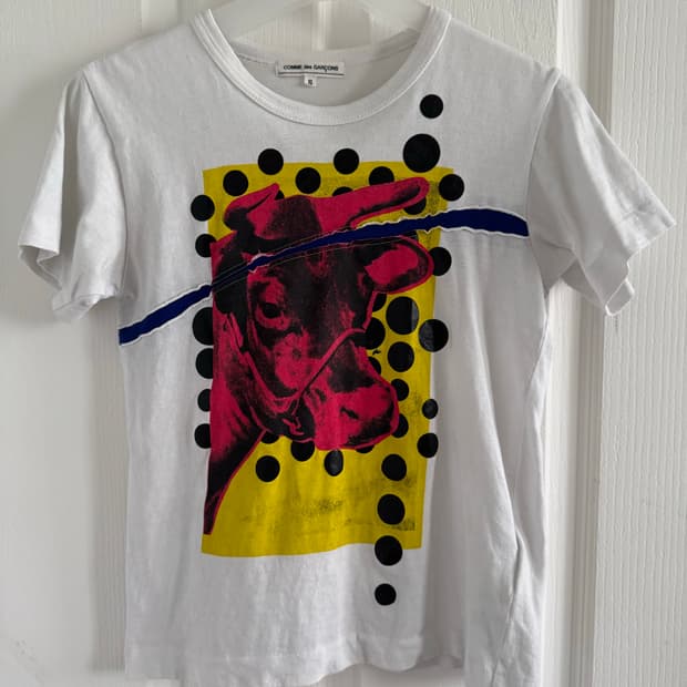 comme des garcons cow dot T-shirt