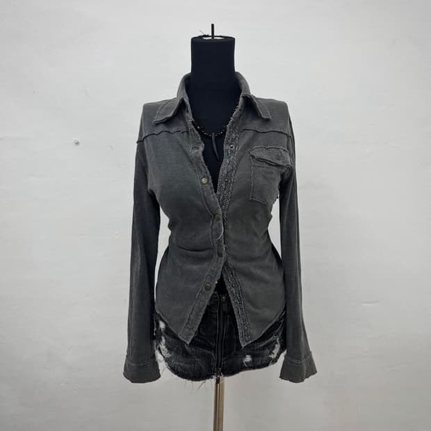 Ash washed grunge shirts 