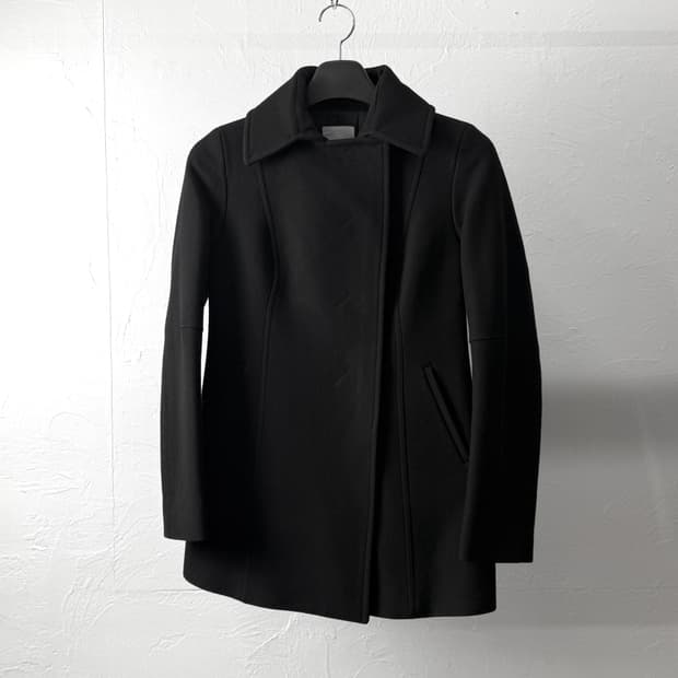 Costume National 오프셋 울 코트