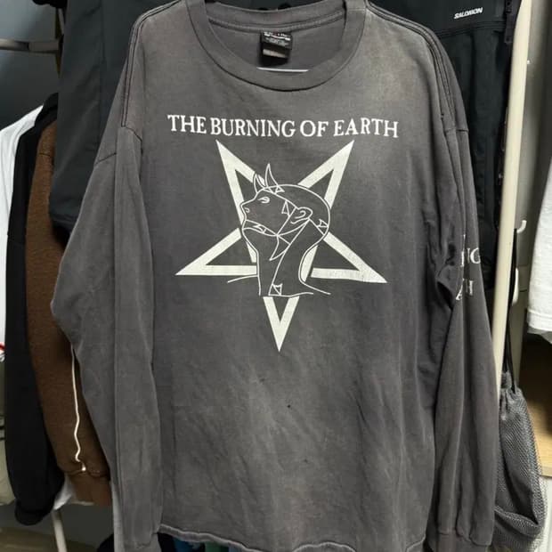 세인트 미카엘 THE BURNING OF EARTH 긴팔 티셔츠 XL