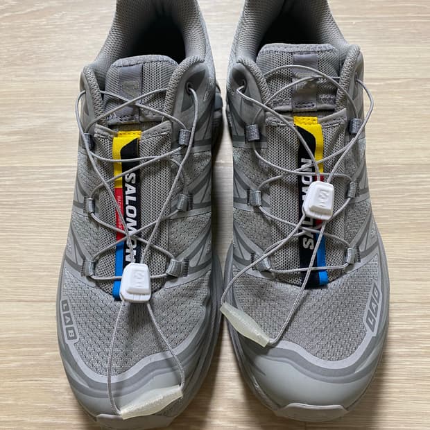 살로몬 XT-6 고스트 그레이 그레이 플란넬