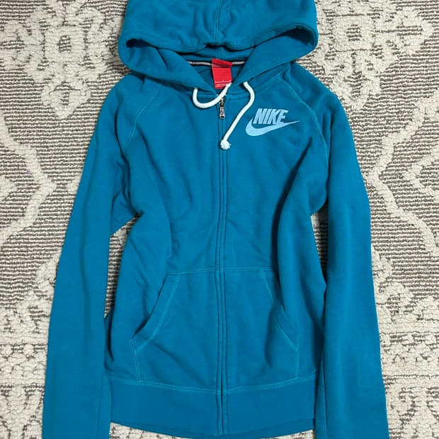 나이키 푸츄라 에메랄드 블루 후드집업