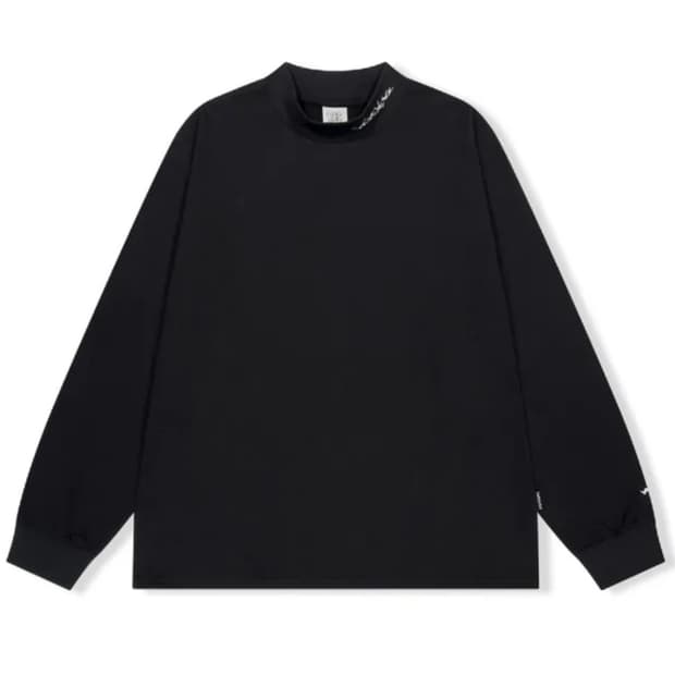 예스아이씨 Y.E.S Mock Neck L/S BK