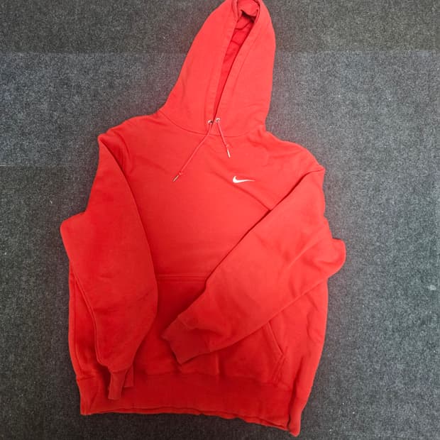 나이키 후드티 레드