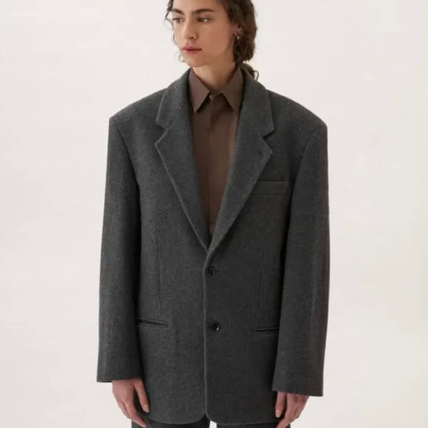 르메르 울 박시 싱글 블레이저 S사이즈